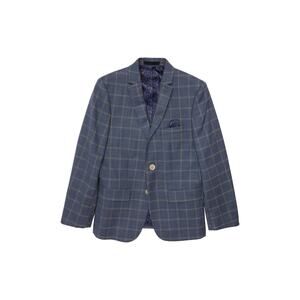 Tallia 'Windowpane' Blue Sport Coat Size 12